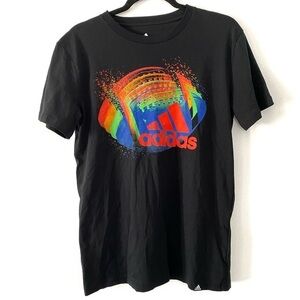 Adidas Sports Vibes Football Graphic 3D Tee size L 14/16